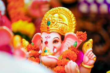 lord ganesha , indian  ganesh festival.