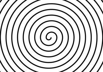 vector of  twisted circle black and white optical illusion
