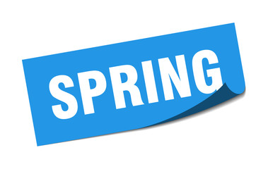 spring sticker. spring square isolated sign. spring