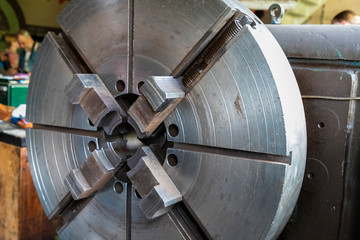 Metal gears deformed with lathes