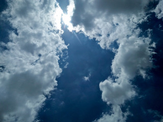 blue sky with clouds 6