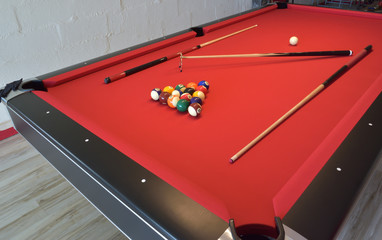 Billard am&eacute;ricain jeu du huit jeu du neuf &agrave; partager entre amis