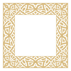 Geometrical rectangular vector ornament.