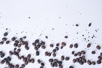 Coffee beans. Isolated on a white background