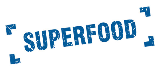 superfood stamp. superfood square grunge sign. superfood