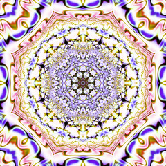 3D Abstract fractal background.