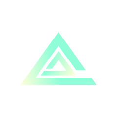 modern abstract triangle design logo icon symbol