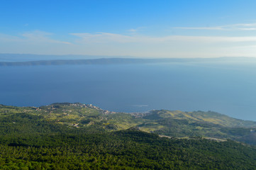 Fototapeta na wymiar Croatia, Biokovo national park landscape panorama view