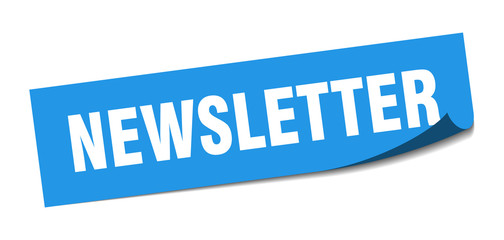 newsletter sticker. newsletter square isolated sign. newsletter