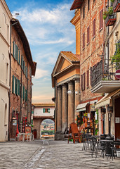 Castiglione del Lago, Perugia, Umbria, Italy: cityscape of the old town