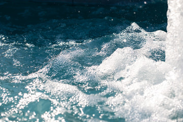 water with splashes as background