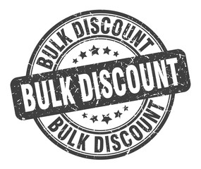 bulk discount stamp. bulk discount round grunge sign. bulk discount