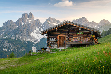 cozy chalet in the austrian alps. Salzburg, Ausria
