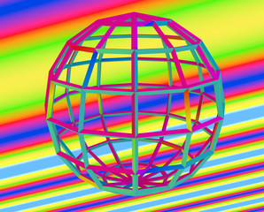 Spectrum of Colors Contemporary pop art collage in zine concept with abstract strong contrast