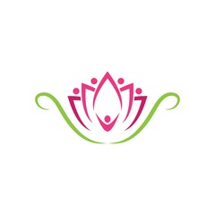 Lotus flowers logo