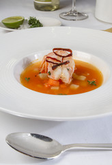 soup with shrimps