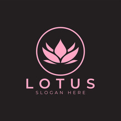 Lotus logo design template vector isolated illustration