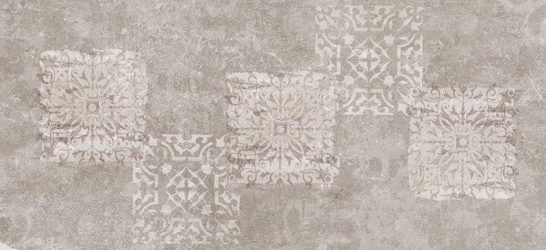 vintage background,cement damask pattern background, cement damask digital tiles