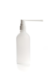 Matte plastic bottle with long  nozzle sprayer for oral spray .
