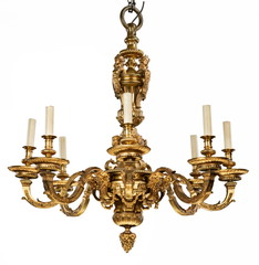 Brass cetre pendant chandelier