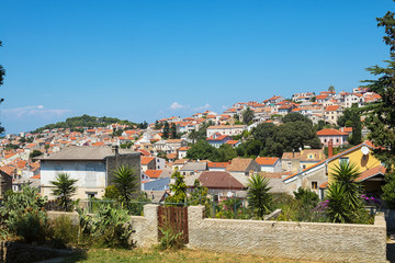 Obraz premium Street scene in Mali Losinj, Croatia.