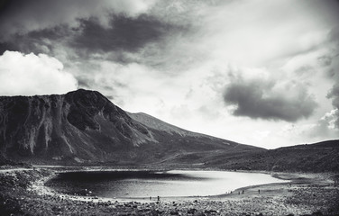 mountains and clouds