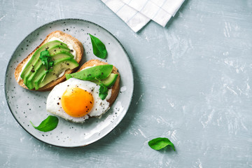 Avocado egg sandwich