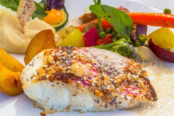 filet de bourgeois et légumes sautés 