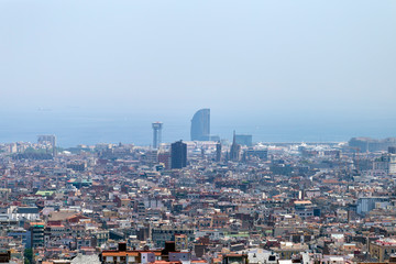 Obraz premium View of Barcelona from Park Güell