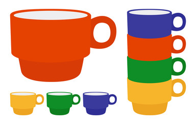 マグカップ　イラストセット