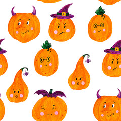 pumpkin seamless pattern