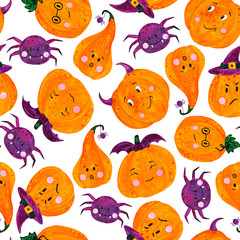 pumpkin seamless pattern