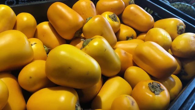 Cocona fruit in a box in a supermarket ready to sell