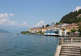 BELLAGIO, ITALY, JUNE 19, 2019 - View of Bellagio, a small village on Como lake, Italy.