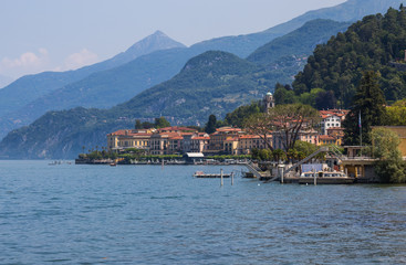BELLAGIO, ITALY, JUNE 19, 2019 - View of Bellagio, a small village on Como lake, Italy.