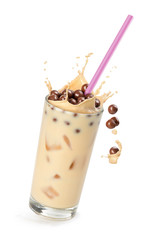 chocolate milkshake with chocolate balls