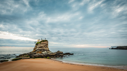 Camello Beach in Santander, Cantabria, Spain.