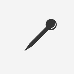 Push pin icon. New trendy push pin vector illustration symbol.