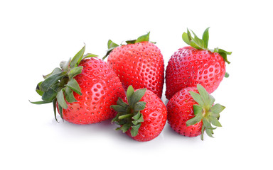Strawberry isolated on white background.