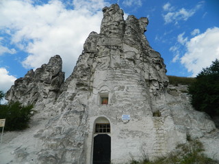 temple from chalk to divnogorie