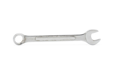Wrench metal spanner spanner isolated on white background. with clipping path.