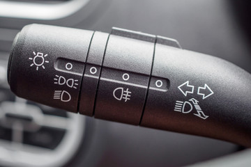 Car light control switch close up © Kwangmoozaa