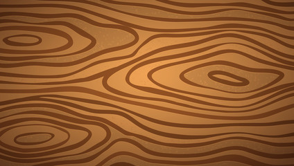 Dark brown closeup wooden cutting, chopping board, table or floor surface. Wood texture. Vector illustration