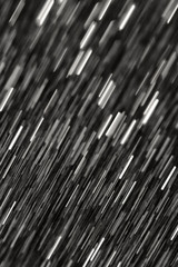 Obraz premium Abstract dynamic white lines on a black background in motion.