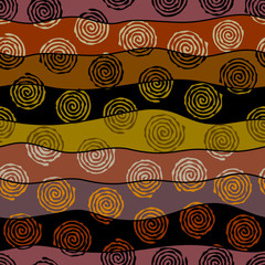 Vector ethnic tribal pattern. Seamless art image.