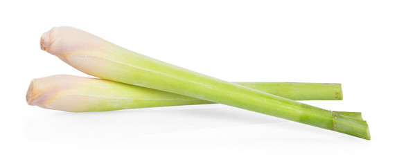 Lemon grass on white background