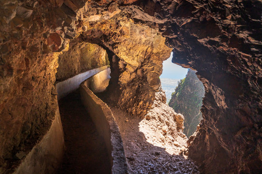 Las Ventanas de Guimar (Thousand Windows hike), Tenerife, Canary Islands, Spain, Atlantic