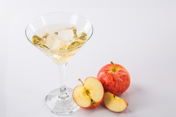 Apple juice isolated