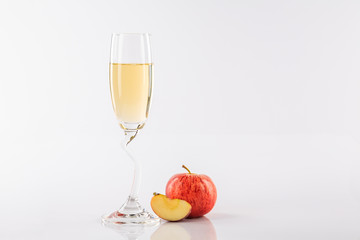 Apple juice isolated