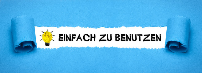 Einfach zu benutzen 